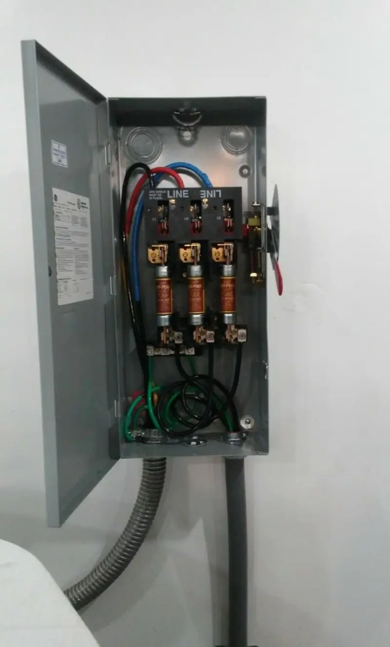 Three-phase disconnect switch installed for Electrical Wiring & Rewiring in Corinth